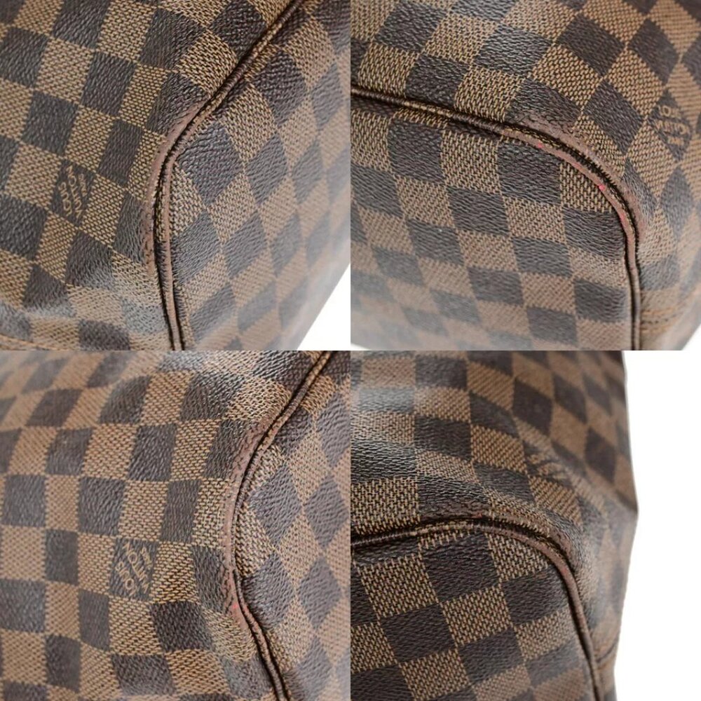 LOUIS VUITTON Neverfull MM Shoulder Tote Bag Damier Leather - Picture 7 of 16